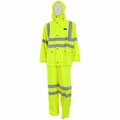 Mcr Safety Garments, .40mm Stretch Pu/Cotton Poly, 2pc Suit S 5182S